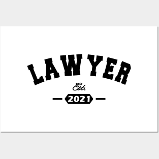 Lawyer - Lawyer Est. 2021 Posters and Art